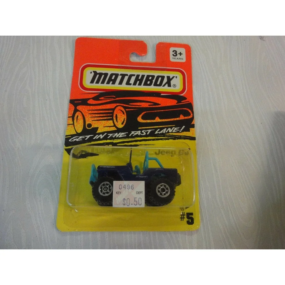 Matchbox #5 Jeep CJ purple teal 1994 NEW Bad to the bone graphics